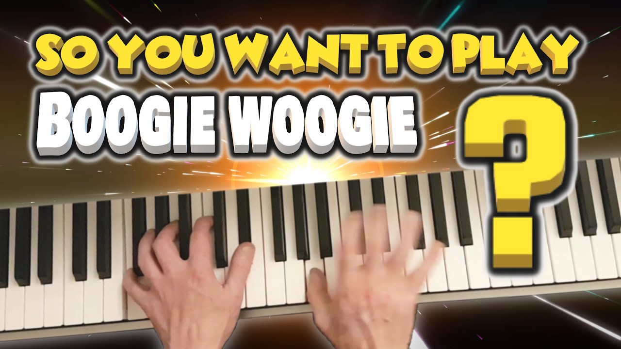 HOW TO PLAY BOOGIE WOOGIE PIANO :  Beginners Easy Swanee River Tutorial Music Lesson