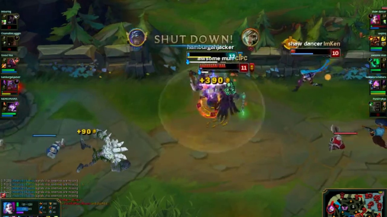 best shen in the world (aka momoyawn) 1v3s autistic children