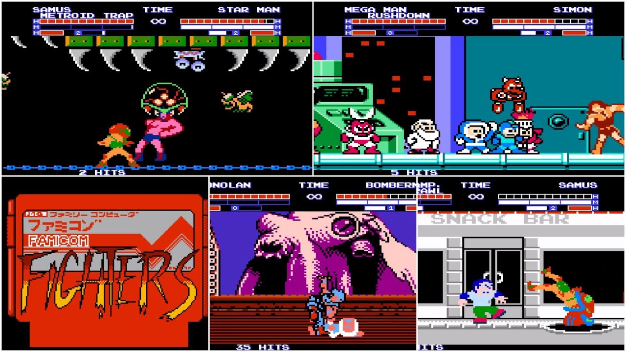 Famicom Fighters All Helpers, EX Specials and Super Moves