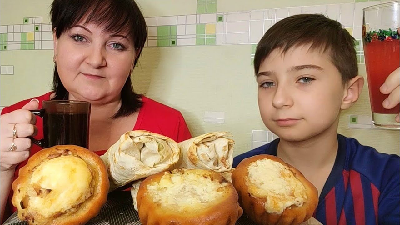 Мукбанг. Жульен и снова🌯 шаурма (по заказу Влада)