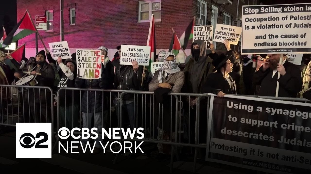 Pro-Hamas chant at protest outside Queens synagogue sparks outrage