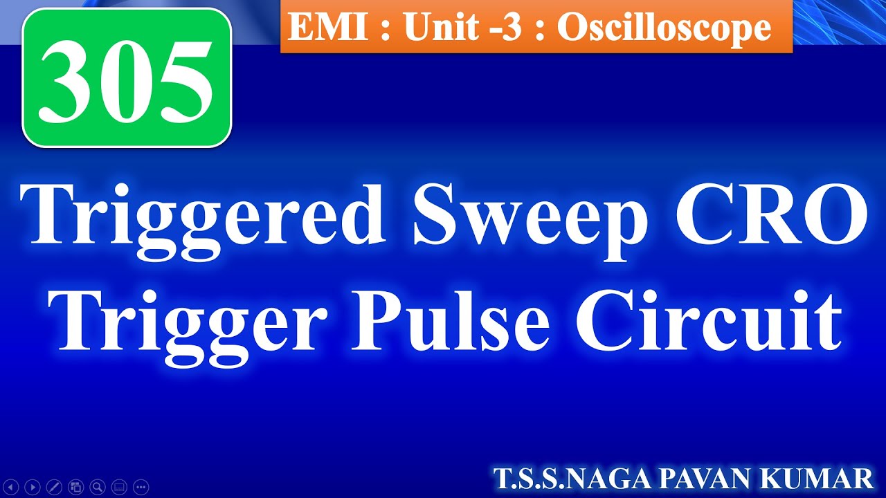 EMI305-Triggered Sweep CRO, Trigger Pulse Circuit