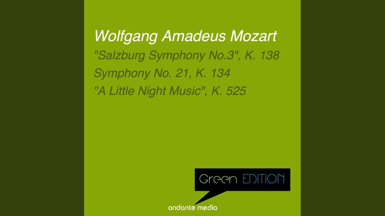 Symphony No. 21 in A Major, K. 134: II. Andante