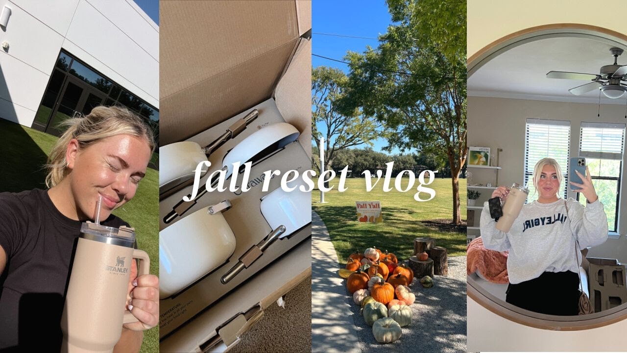 fall reset vlog: grocery shopping, healthy meal ideas & goal setting