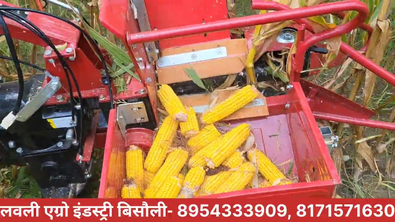 भारत की सबसे सस्ती और अच्छी मक्का कटाई मशीन | Corn Harvestor | Maiz Harvestor | Lovely Harvestor