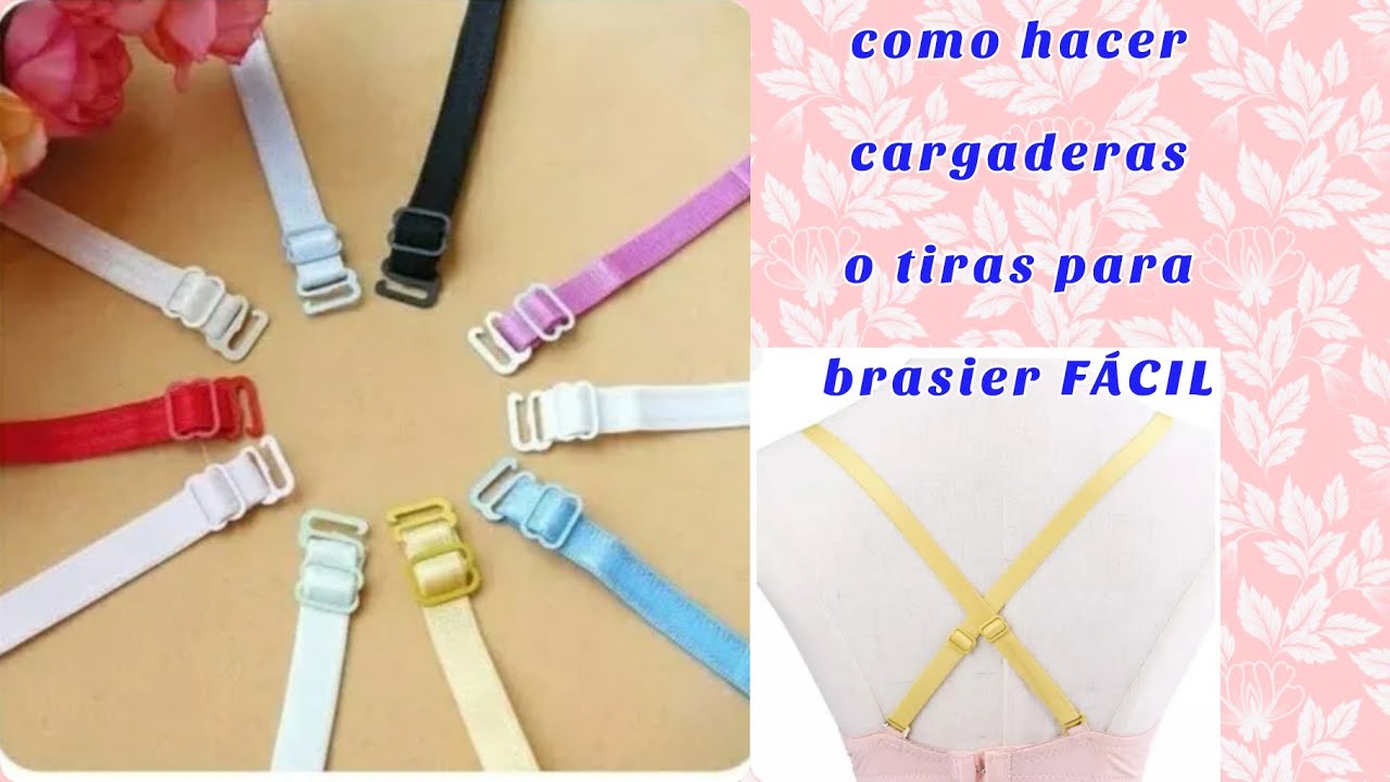 cargaderas#brasier#bralette #HAZLO EN 5MINUTOS  como hacer cargaderas o tiras para brasier Fácil