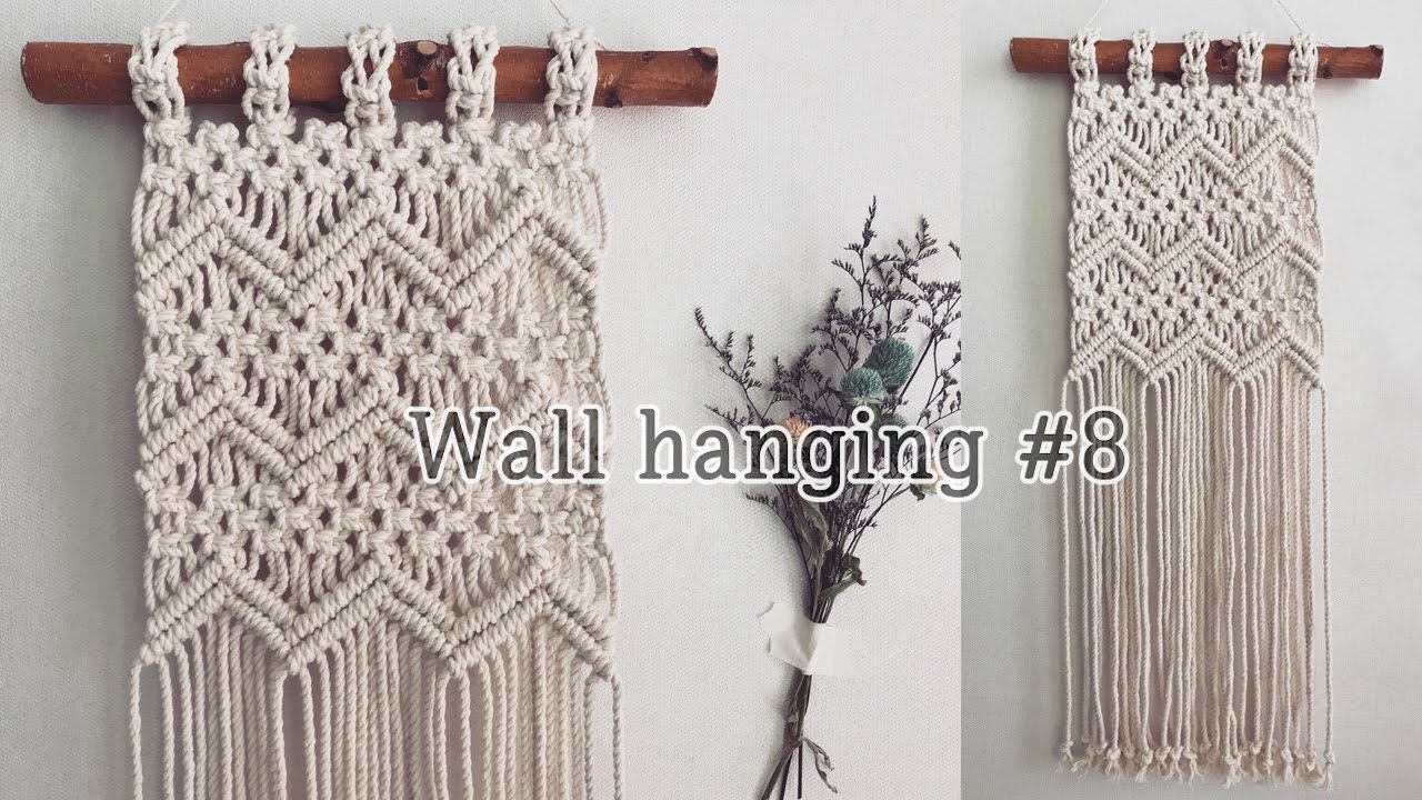 DIY Macrame Wall hanging #8 / 마크라메 월행잉 #8