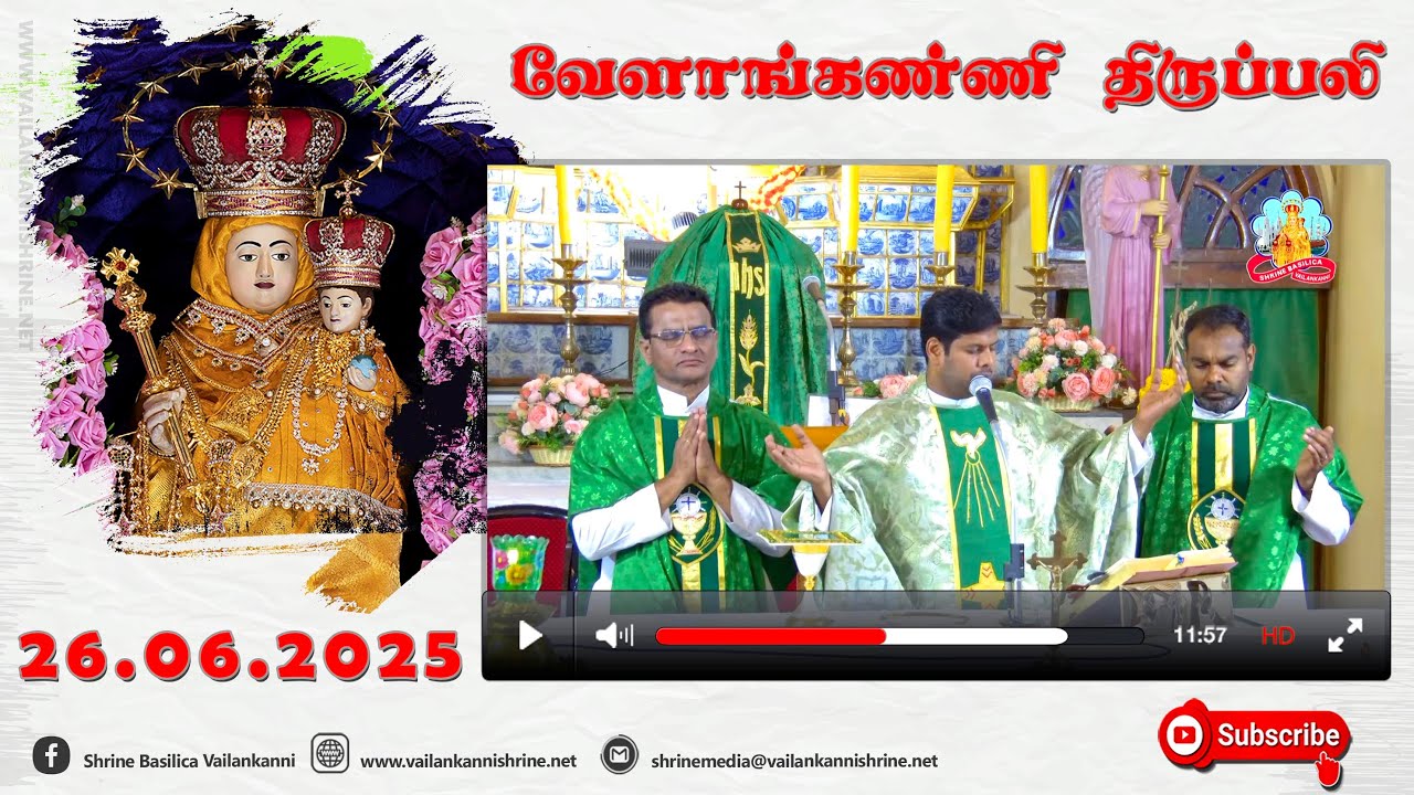 26 June 2025 @ 06:00 am Tamil Mass