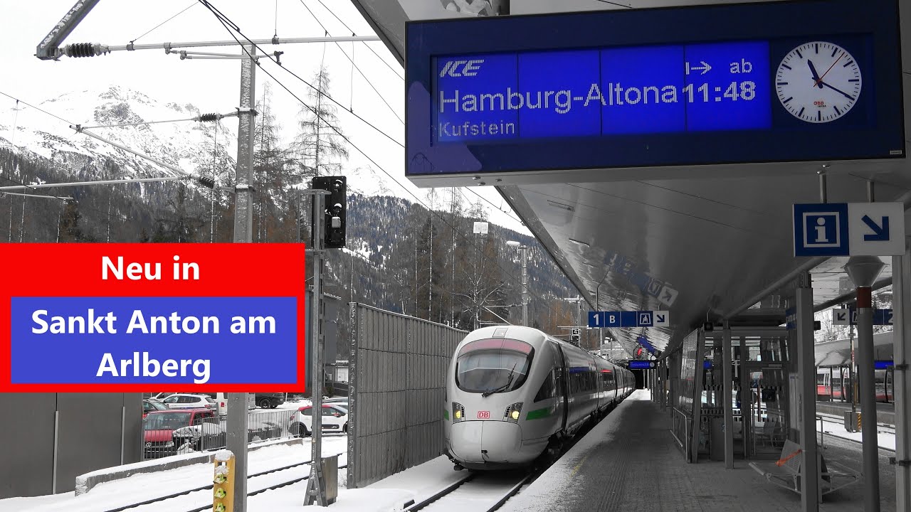 🏔️St. Anton am Arlberg: Neue Zugverbindungen zum Ski⛷️Video am Tag des Ski Weltcup in St. Anton