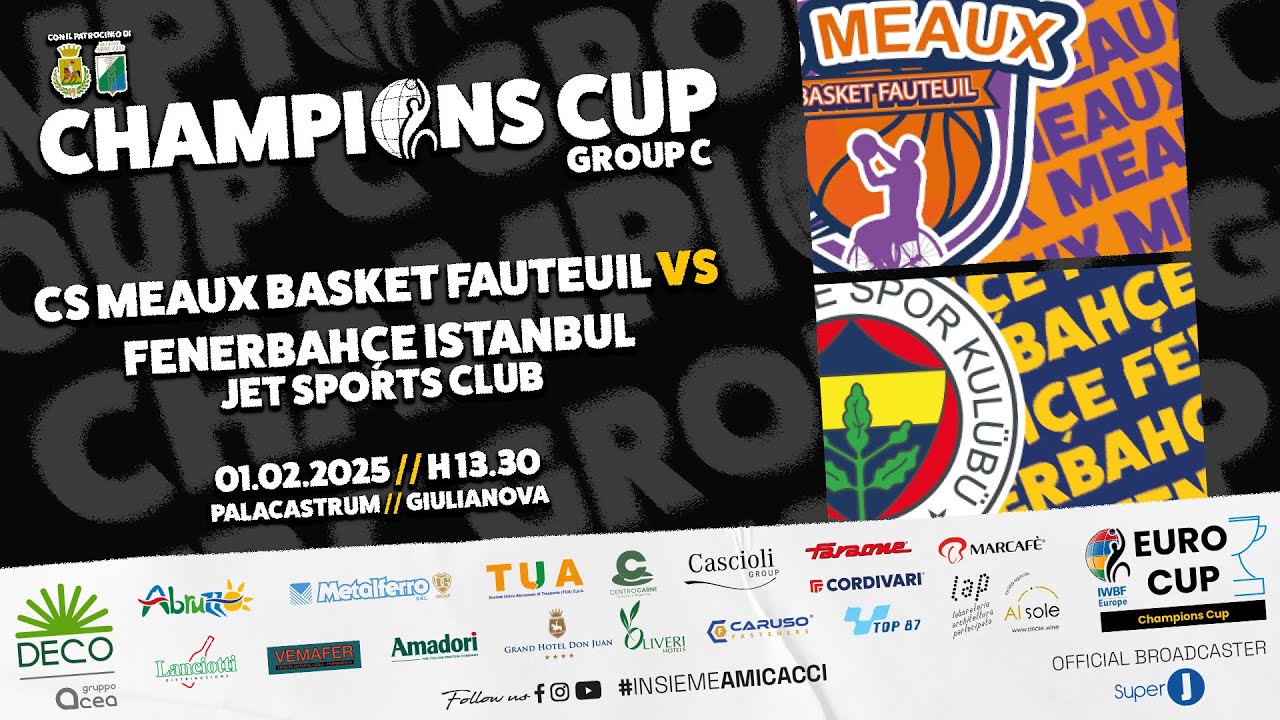 Champions Cup Group C | CS Meaux Basket Fauteuil vs Fenerbahçe Istanbul Jet Sports Club