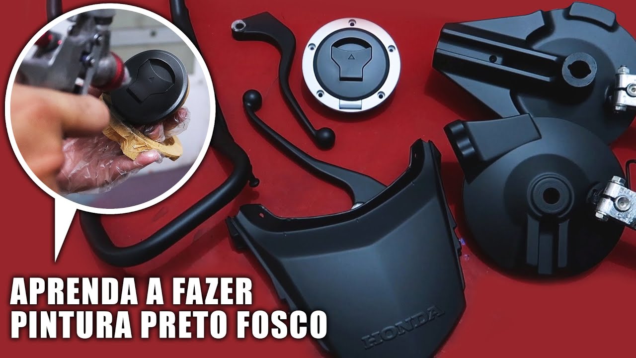 TUTORIAL DE PINTURA PRETO FOSCA PERFEITO NOS ACESSORIOS DA START 160
