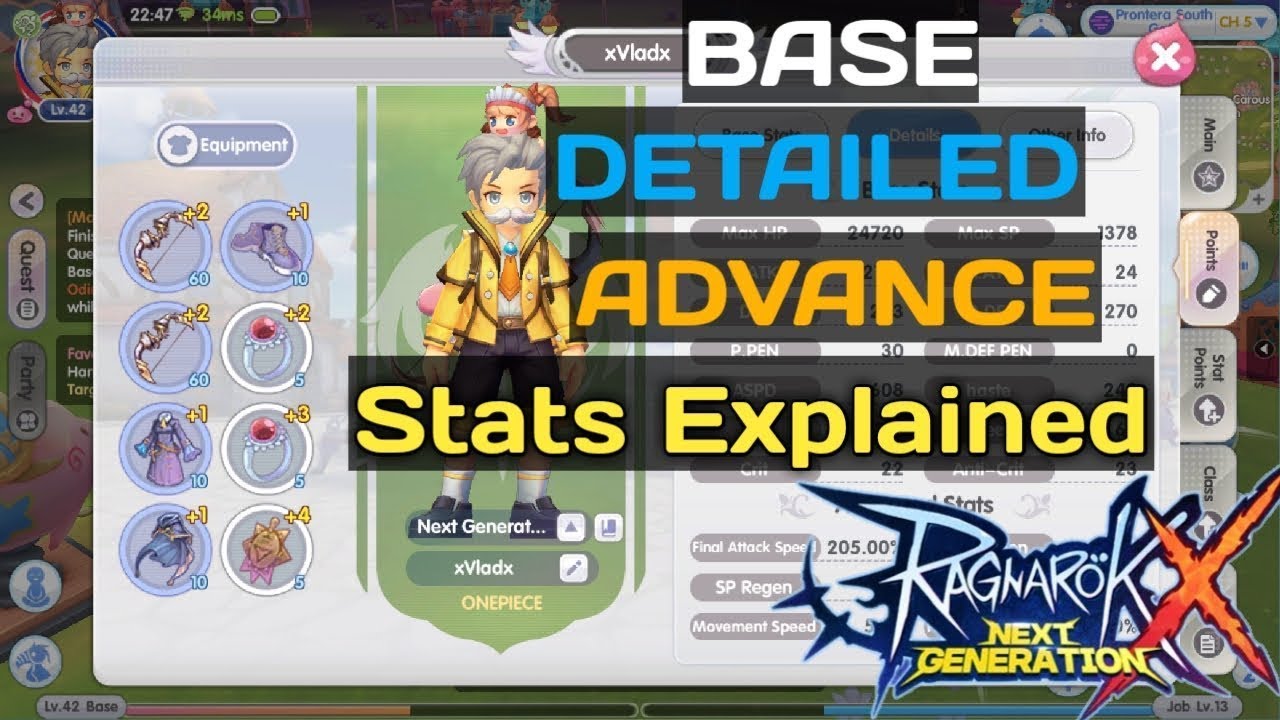 Ragnarok X Next Generation Stats Explanation (English)