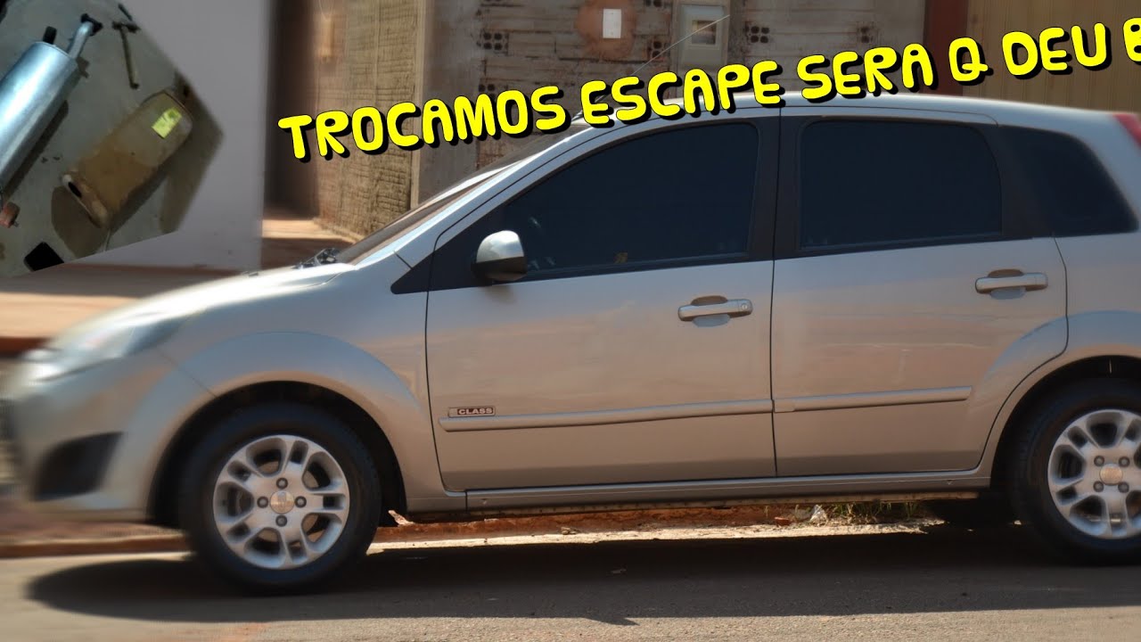 #Vlog trocando escapamento fiesta 1.6