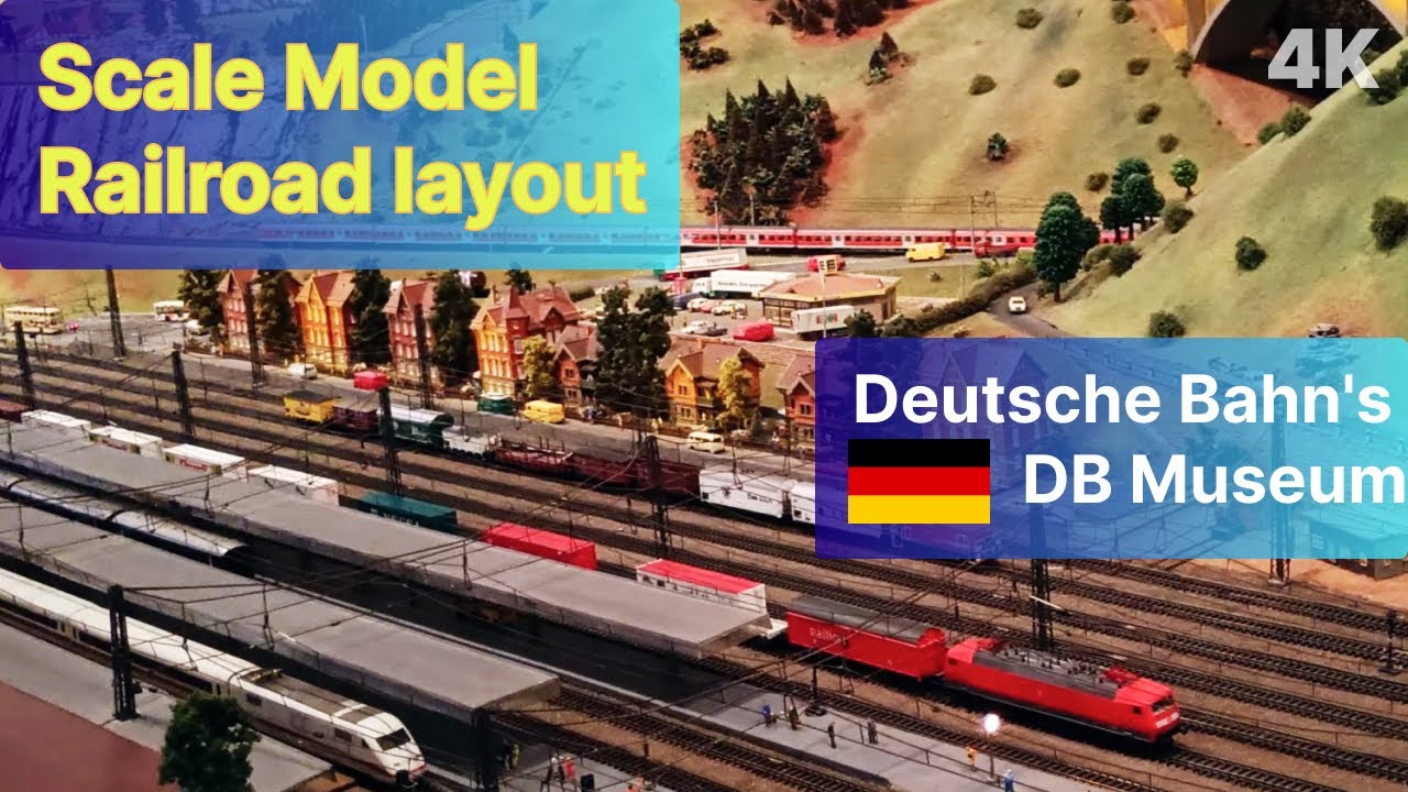 Scale Model Railroad Train layout / Deutsche Bahn Museum Nuremberg (DB)