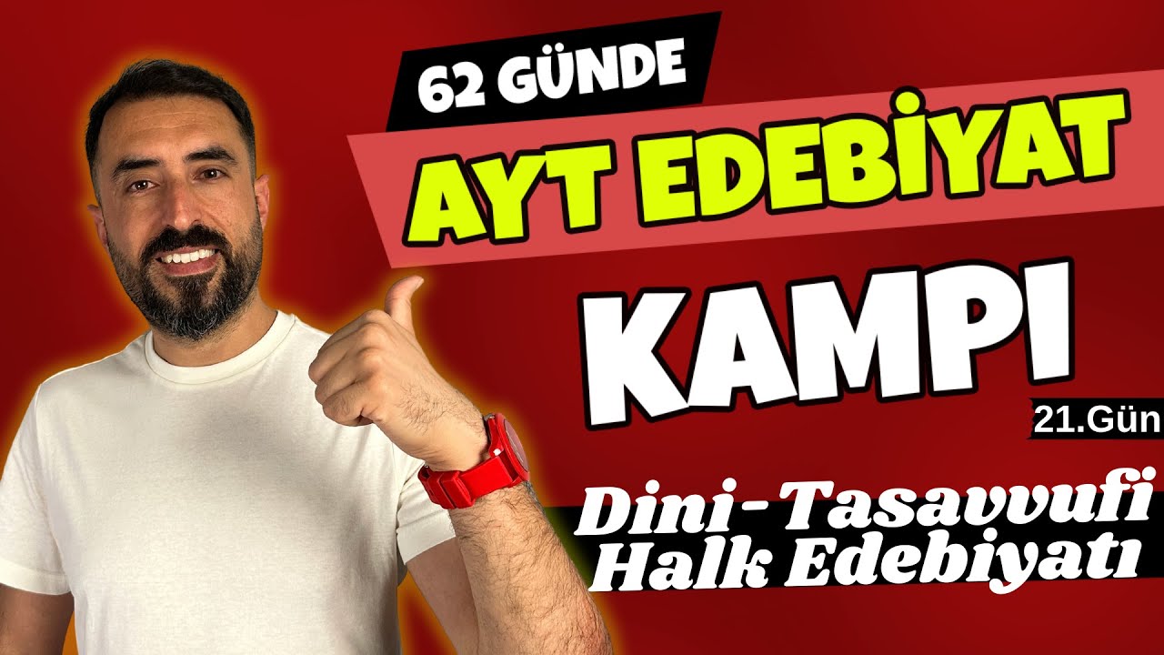 Dini-Tasavvufi Halk Edebiyatı Özellik (İlahi - Nefes) / 62 Günde AYT EDEBİYAT Kampı 2024 +PDF 21.Gün