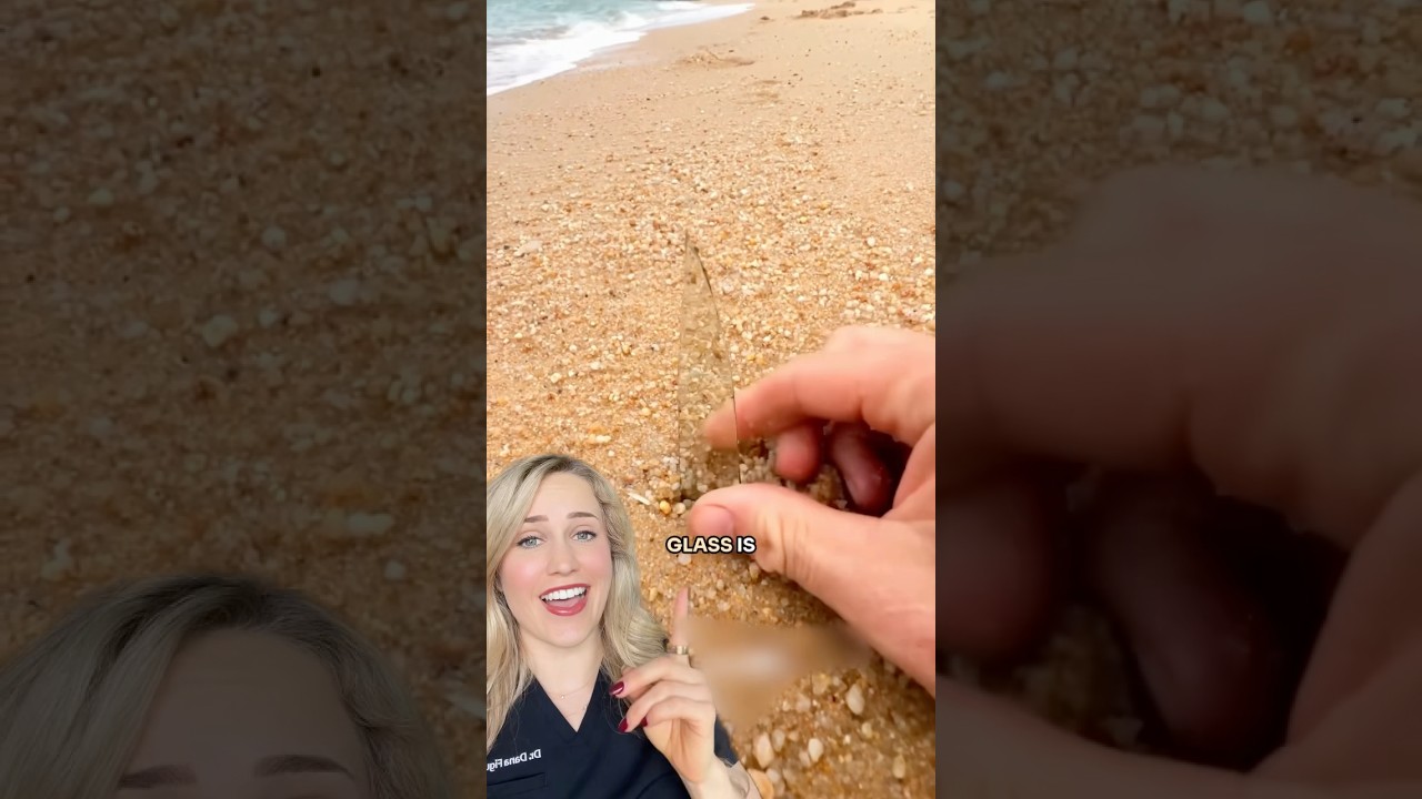 Doctor reacts: glass on the beach?! 😳