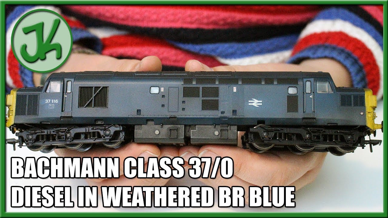 Bachmann Class 37/0 Diesel in Weathered BR Blue - Unboxing and Review