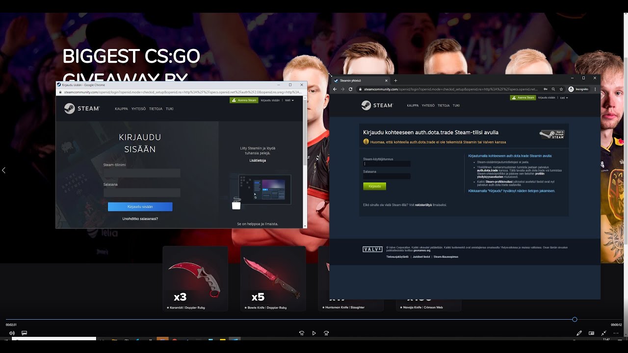 CSGO SCAM Fake Steam Login vs Real Login