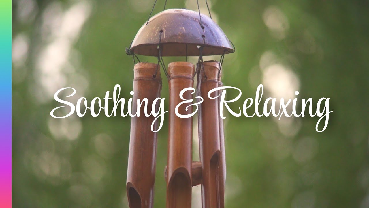 SOOTHING Wooden/Bamboo Wind Chime | Relax, Meditate, De-stress, White Noise, Calming  | 3+ Hours