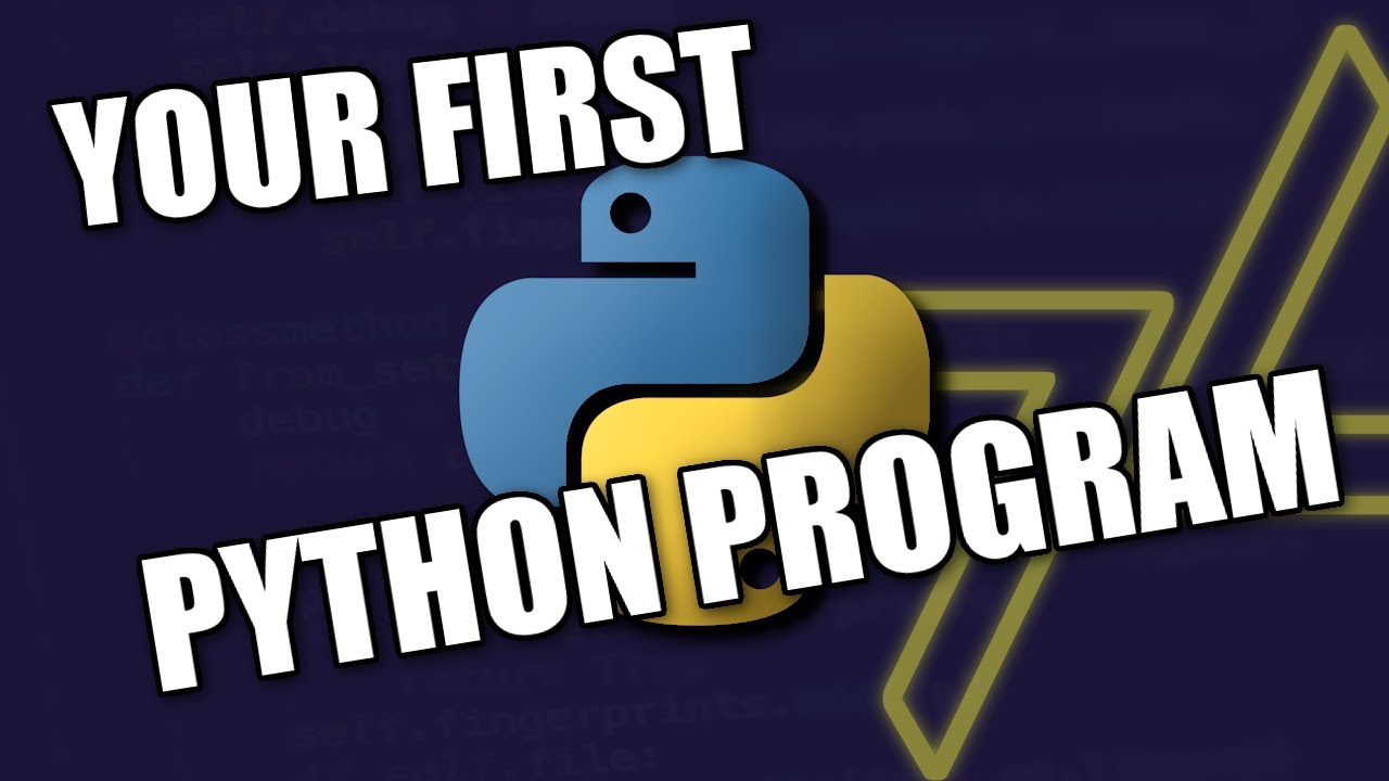 CREATE YOUR FIRST PYTHON PROGRAM! | Python Tutorial