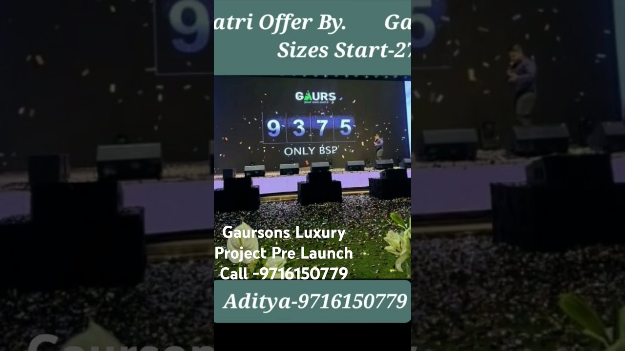 #gaursons #gaur Gaursons Launch Luxury Project, Pre Launch Navratri  Offer- 9716150779 #realestate