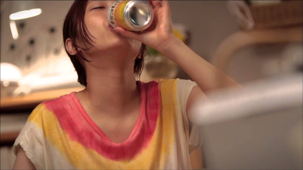 Asahi   Clear beer ''Not cool!'' by Aya Ueto