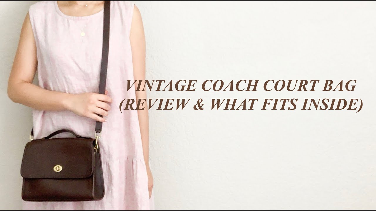ВИНТАЖНАЯ КОШЕЛЕК COACH COURT: ПРИМЕРКА, ОБЗОР И ЧТО ПОМЕСТИТСЯ ВНУТРЬ
