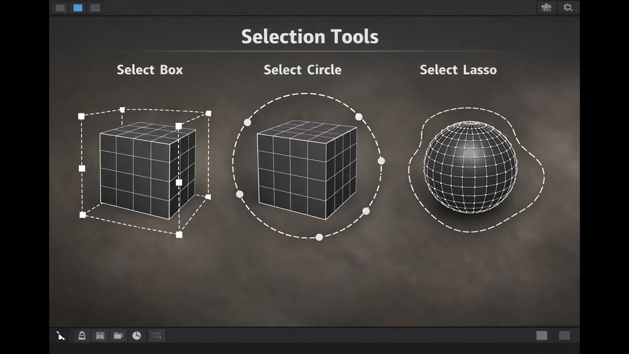 Blender Selection Tools Explained | Box, Circle & Lasso Select