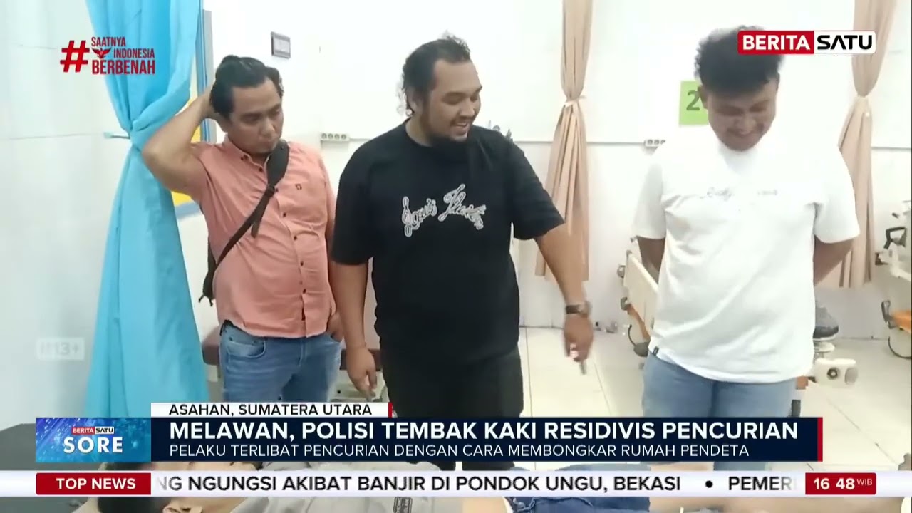 Melawan Saat Akan Ditangkap, Polisi Tembak Kaki Residivis Perampokan #Beritasatu