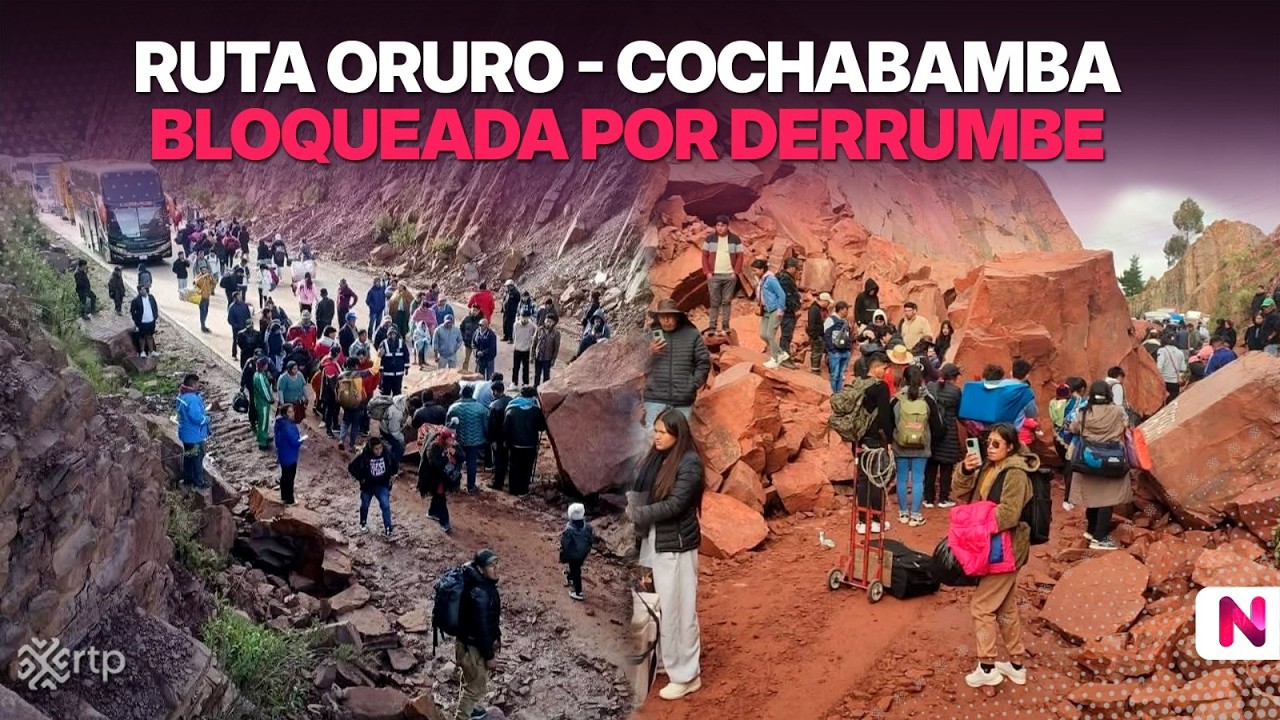 Ruta Oruro - Cochabamba bloqueada por derrumbe | Noticiero Popular | 16-02-2026