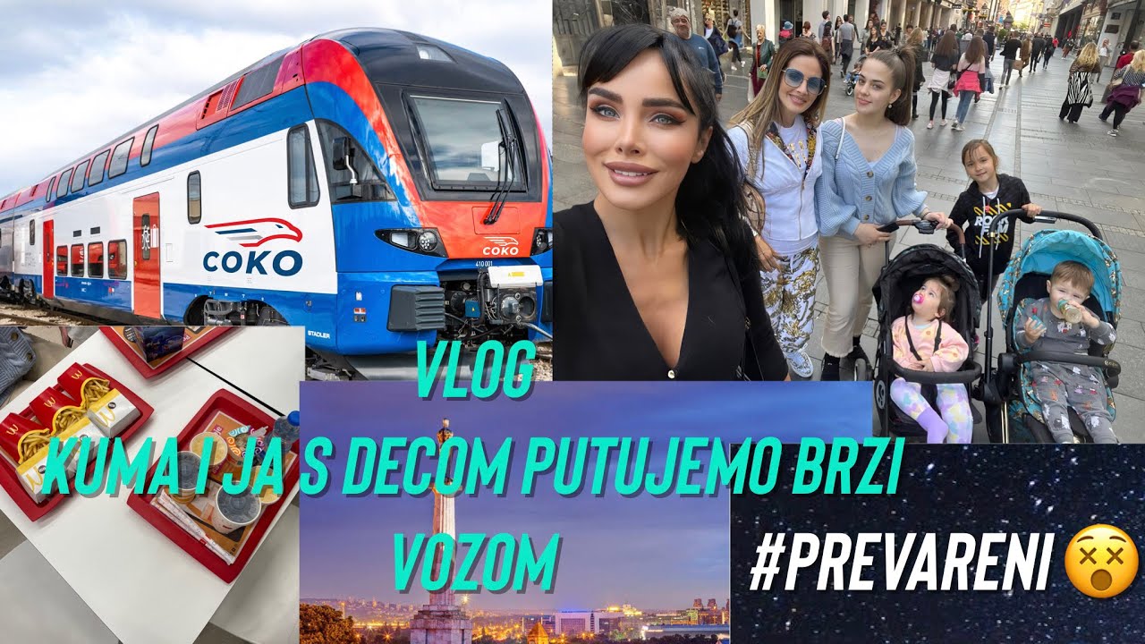 #vlog Kuma, deca i ja putujemo brzim vozom za Bg 👀😍! Kako smo prevareni? 🤯 #soko #voz #deca #plač