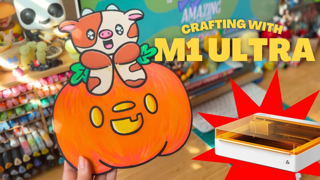 Рукоделие с xTool M1 Ultra: создание собственного декора к Хэллоуину 🎃