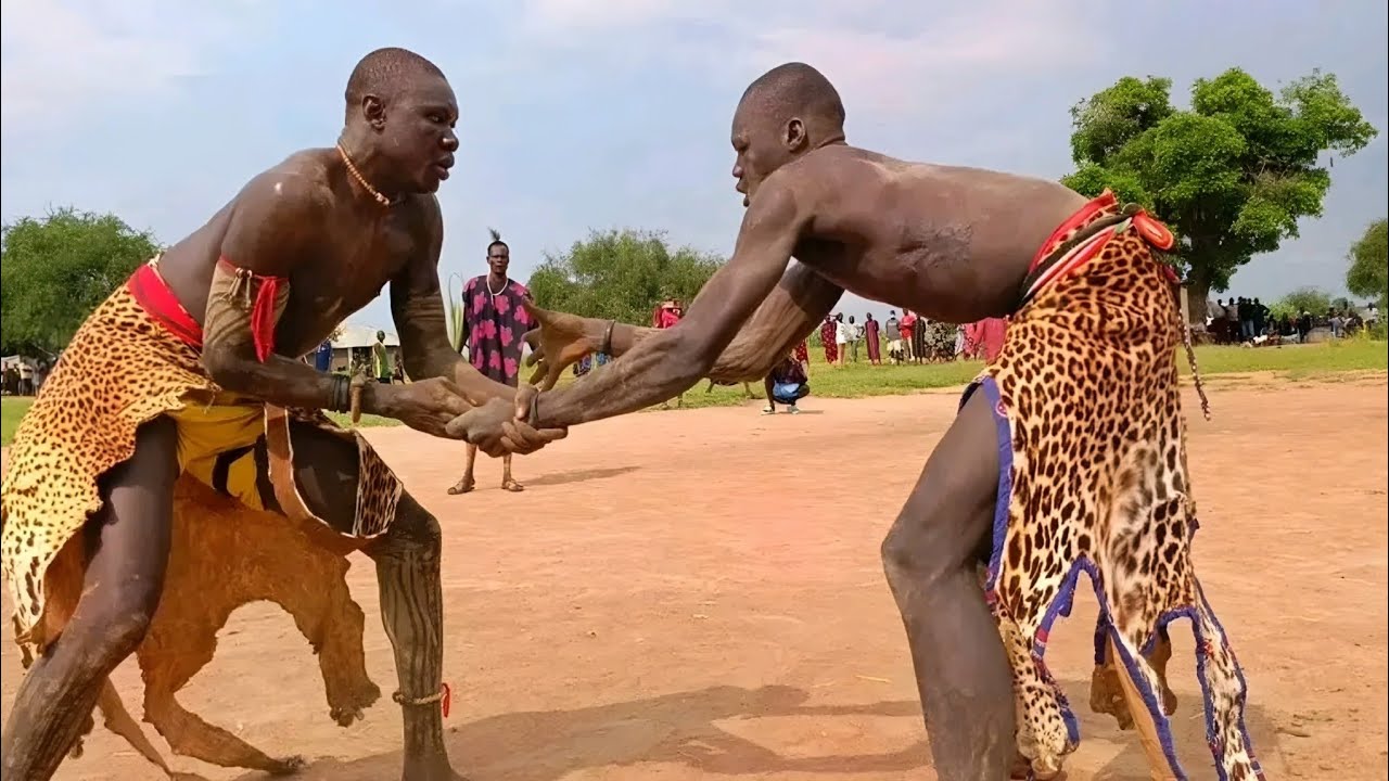 South Sudan Mundari Tali Payam Wrestling at APT wrestling field