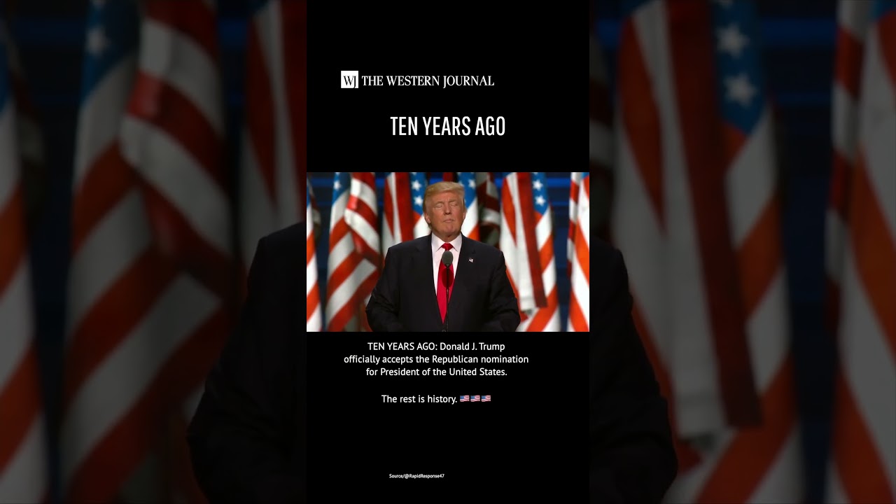 10 years ago, Donald J. Trump officially accepted the Republican nomination for president.