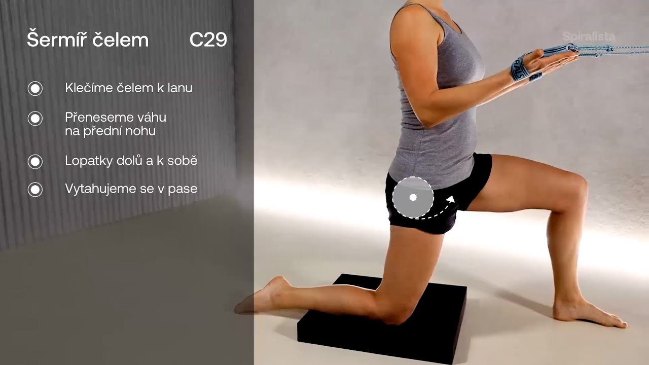 Spirální stabilizace - Cviky - C29 Šermíř čelem