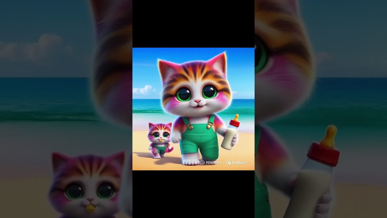 Kittens walking at Kuta Beach Bali #cutecat #cute #cats #kitten #funny #cat #catshorts #viralshorts