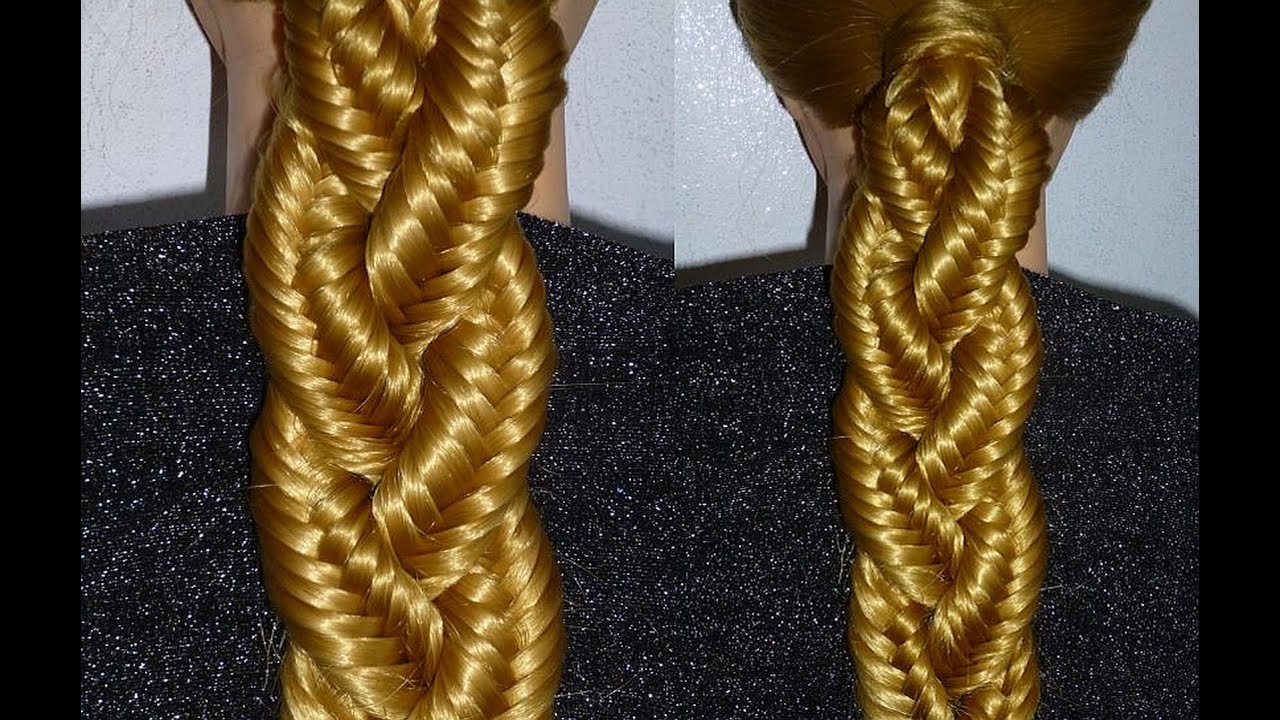 Schöner Fischgrätenzopf. Flecht-Frisur für mittel/lange Haare. Fishtail Braid. Peinados. Trenzas