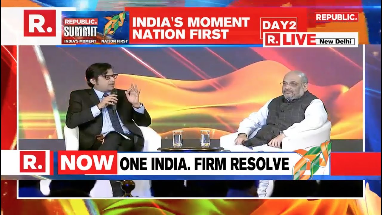 Home Minister Shri  Amit Shah addresses Republic Summit 2019