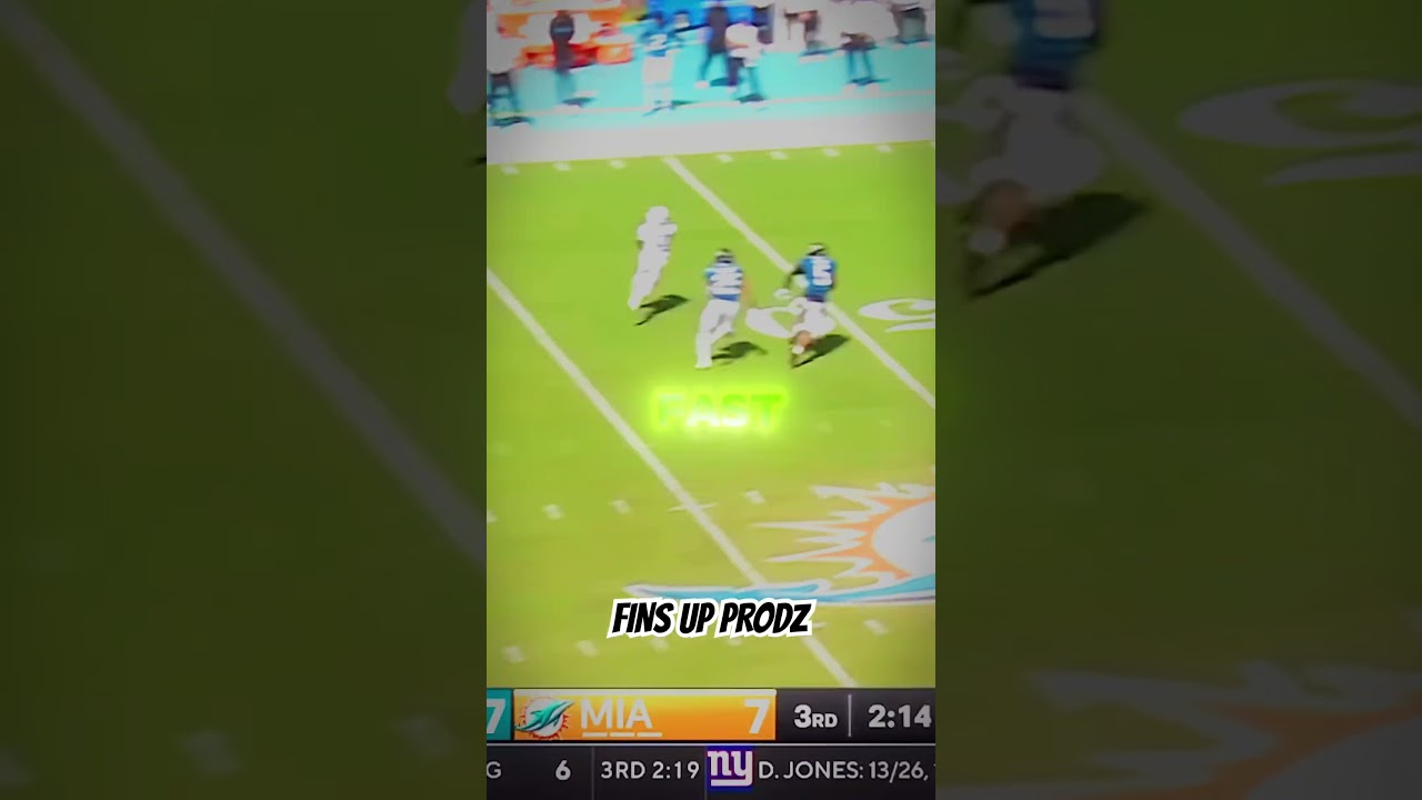 TYREEK'S TOO FAST🔥 #footballedits #nfl #finsup #football #miamidolphins #nfl #tyreekhill #nfledits