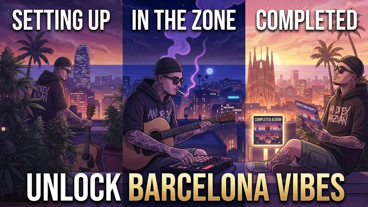 Barcelona Nights 🌙 | Chill Stoner Hip Hop & Lofi Rap Album | Andrey Răzvan