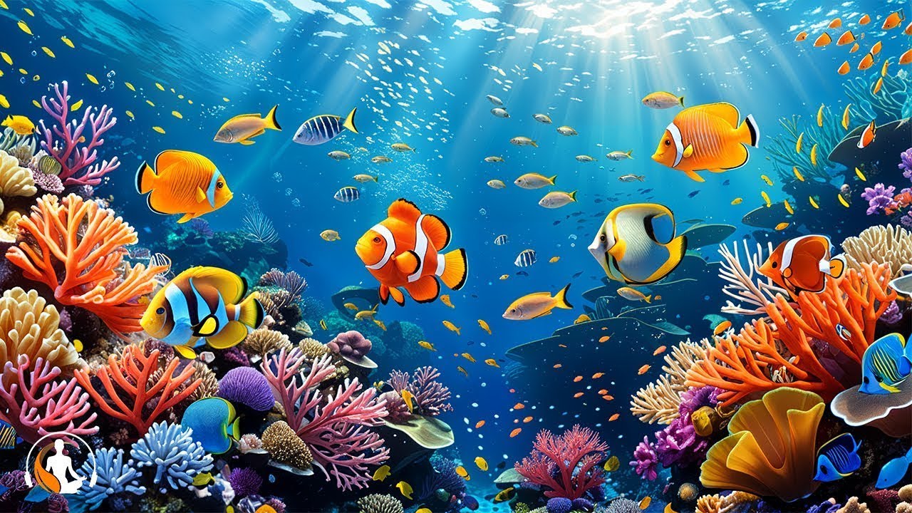 Hermosa m&uacute;sica relajante, peces tropicales submarinos, arrecifes🎵 Relaja tu Mente, Alivia el Estres