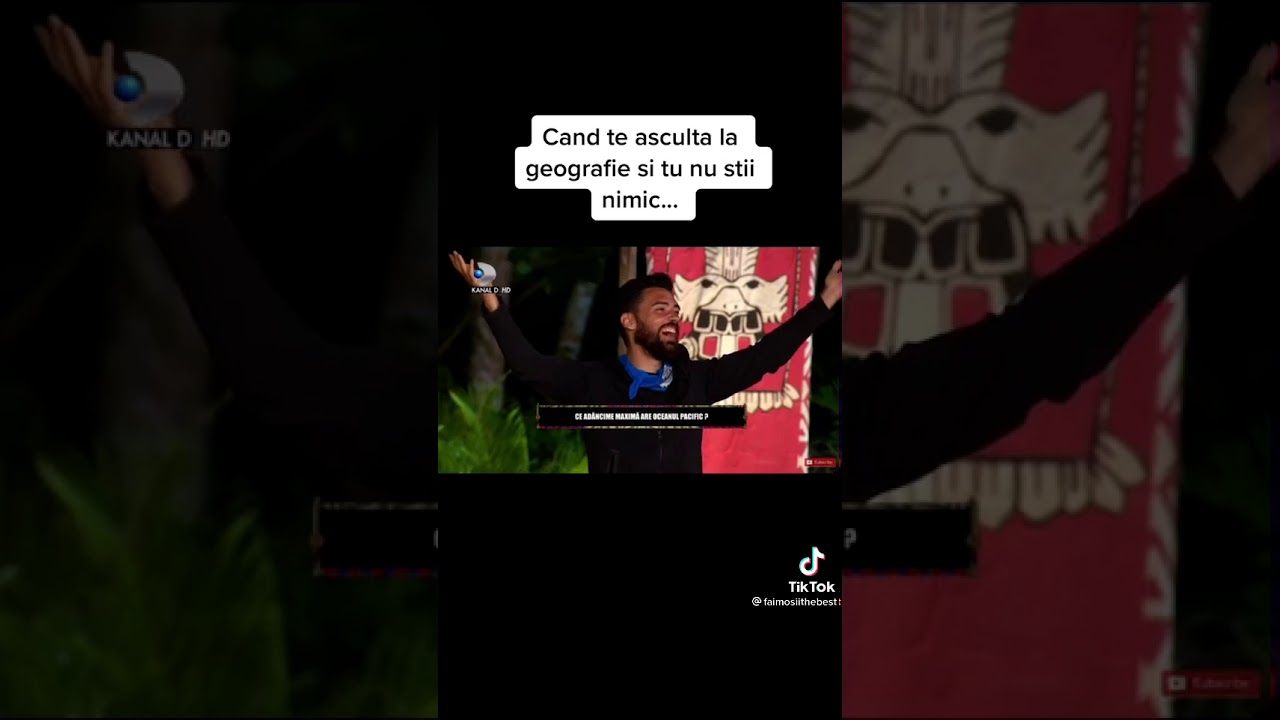 Survivor Rom&acirc;nia c&acirc;nd te ascultă la Geografie 😂