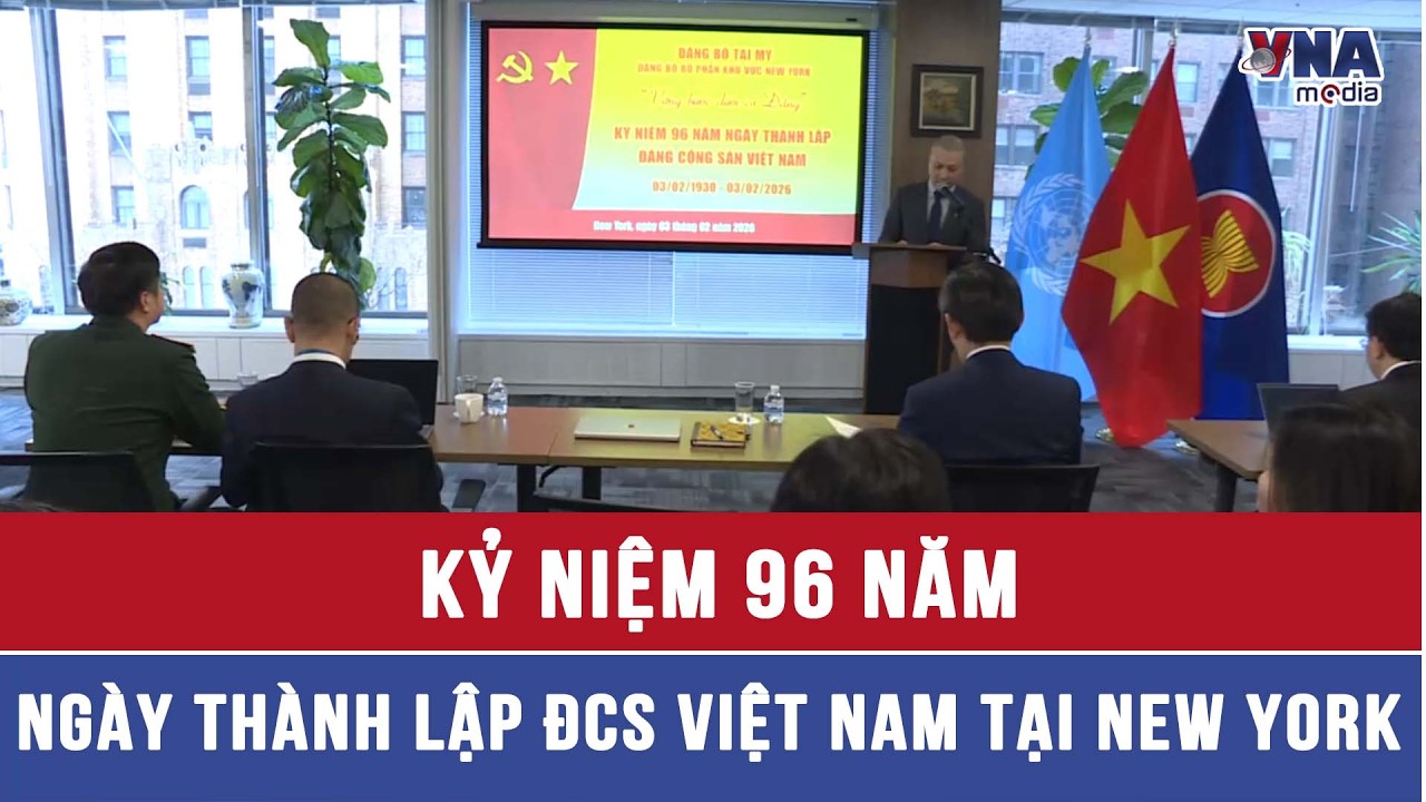 Kỷ niệm 96 năm ngày thành lập Đảng Cộng sản Việt Nam tại New York - VNAMedia