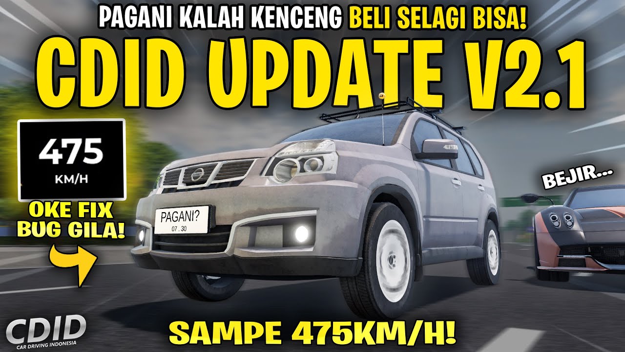MOBIL INI BISA CEPAT SAMPAI 470KM/H CDID UPDATE V2.1 ! LEBIH CEPAT DARI PAGANI - CDID V2.1 Roblox