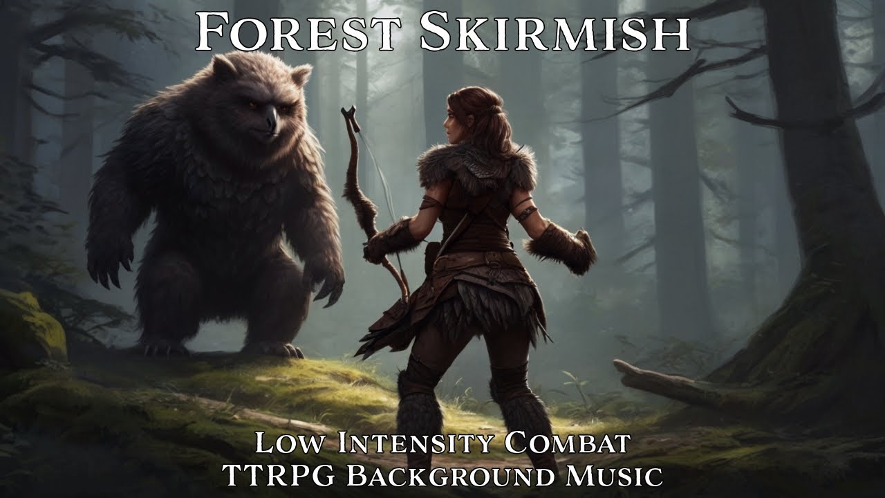 Low Intensity Combat Music | Forest Skirmish | Tabletop/RPG/D&D Background Music | 1 Hour Loop