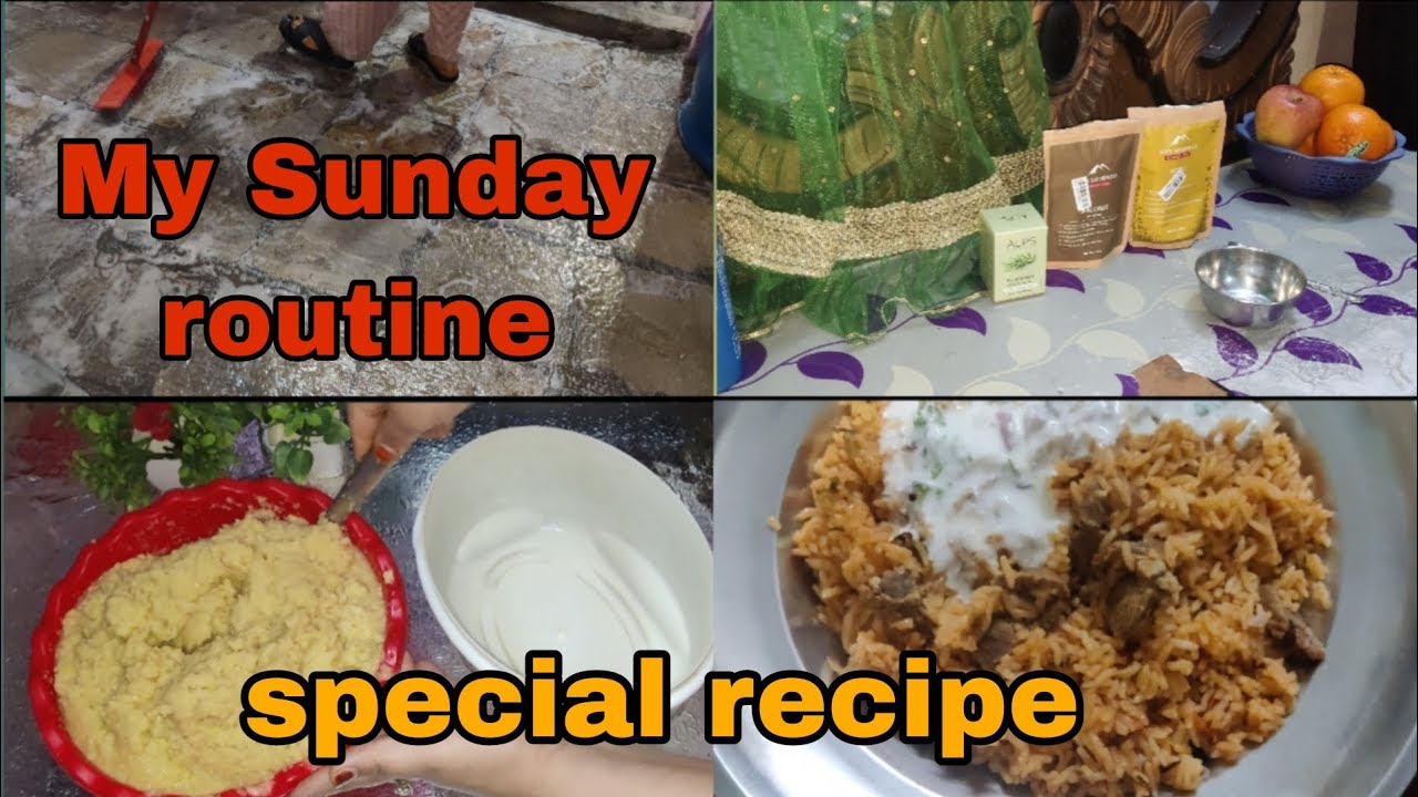 My Sunday routine | special tahari recipe | home cleaning | #trending #viral #vlog #hyderabadi 