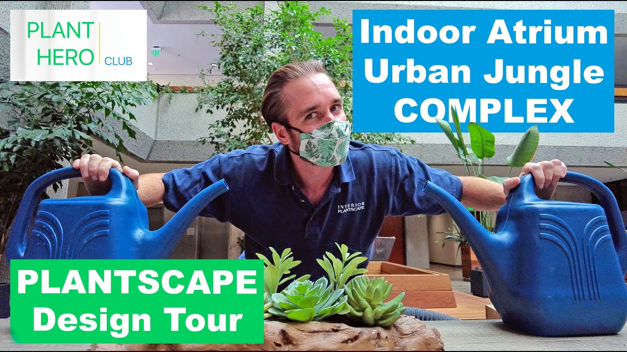 PLANTSCAPE DESIGN Tour - Indoor Atrium Urban Jungle? Or Abandoned Building OVERTAKEN By Plants?