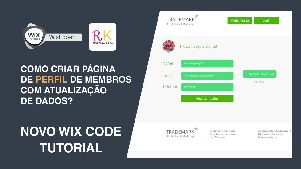 Como criar um painel de membros com Site Wix 2018 [2º parte]