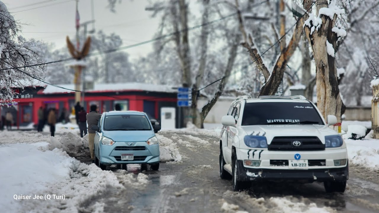 Snowfall in Parachinar 