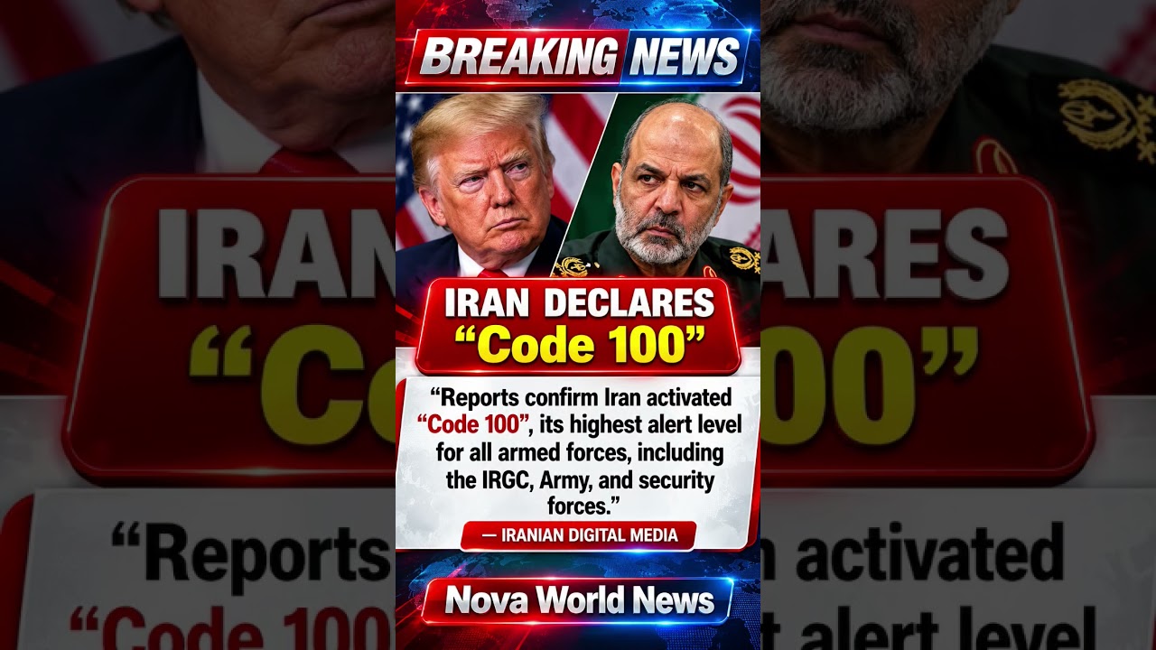Reports: Iran Activates &ldquo;Code 100&rdquo; as Middle East Tensions Rise